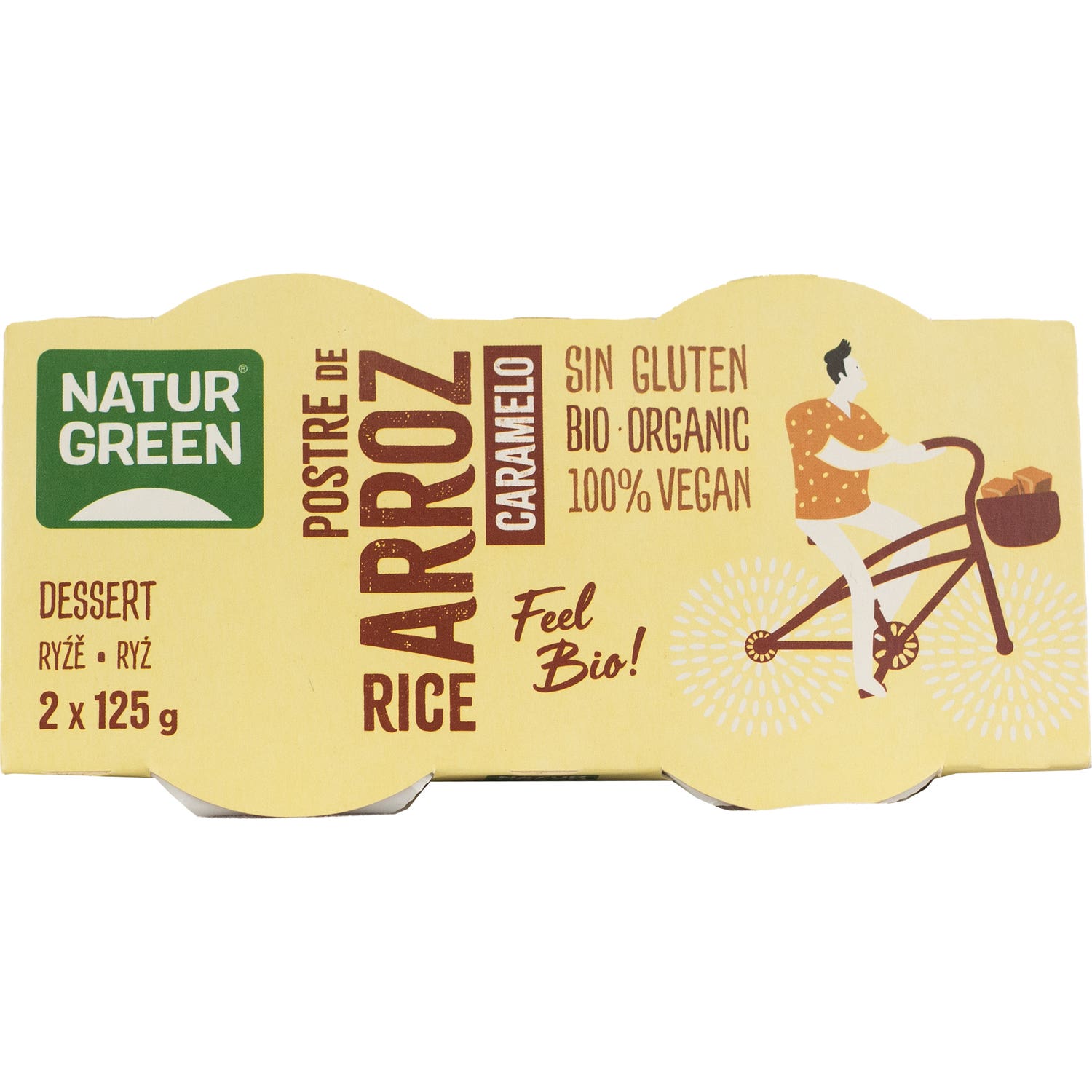 Naturgreen Postre Ecológico De Arroz Con Caramelo (2x125 G)