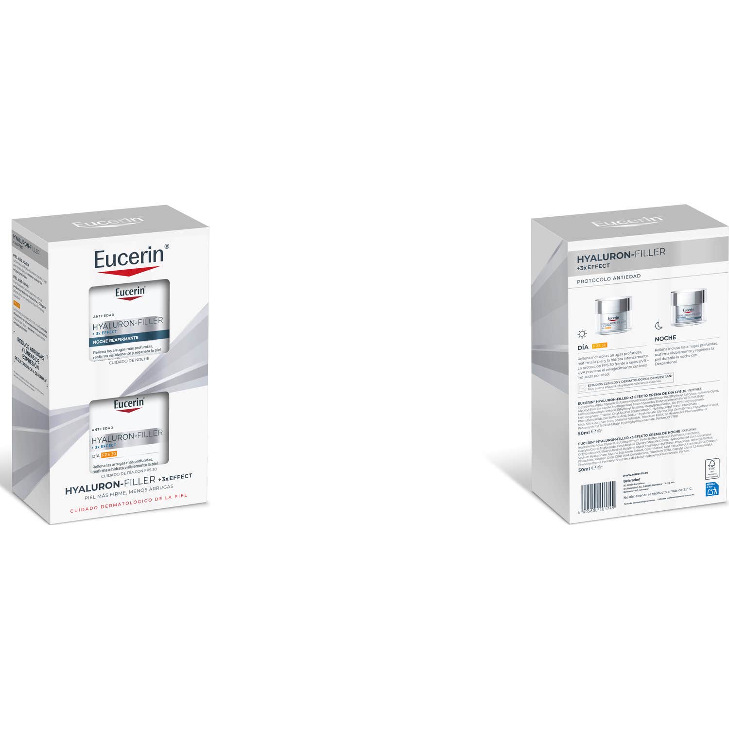Eucerin Pack Hyaluron Filler Crema de Día 50 ml + Crema de Noche 50 ml