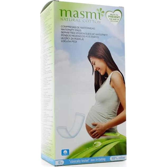 Masmi Compresas Post Parto Algodón 10 Uds