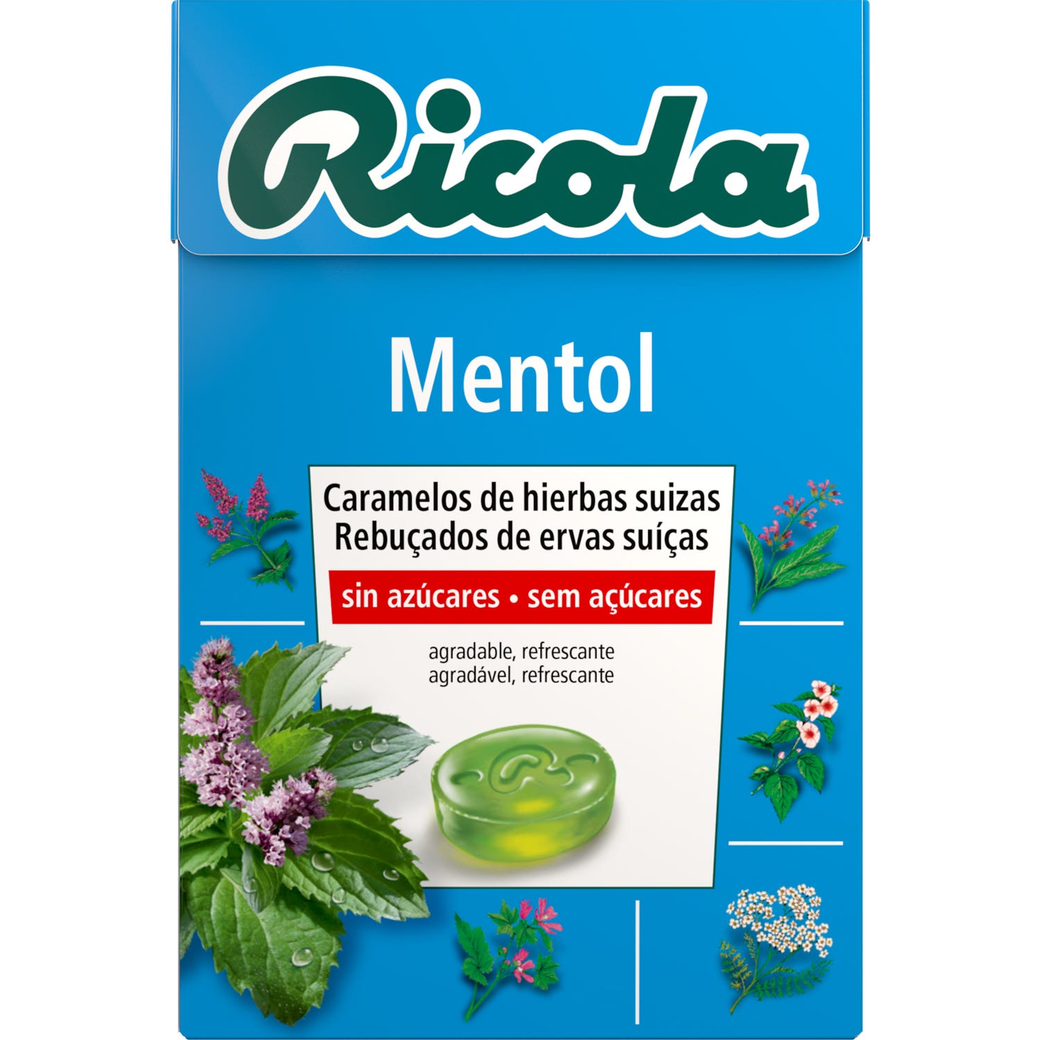 Ricola mentol caramelos sin azúcar 50g
