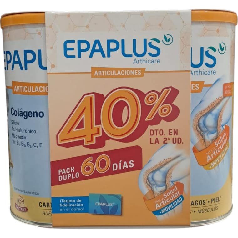 EpaPlus Arthicare Mantenimiento Colágeno + Silicio + Ácido Hialurónico + Magnesio Limón 2x334 g