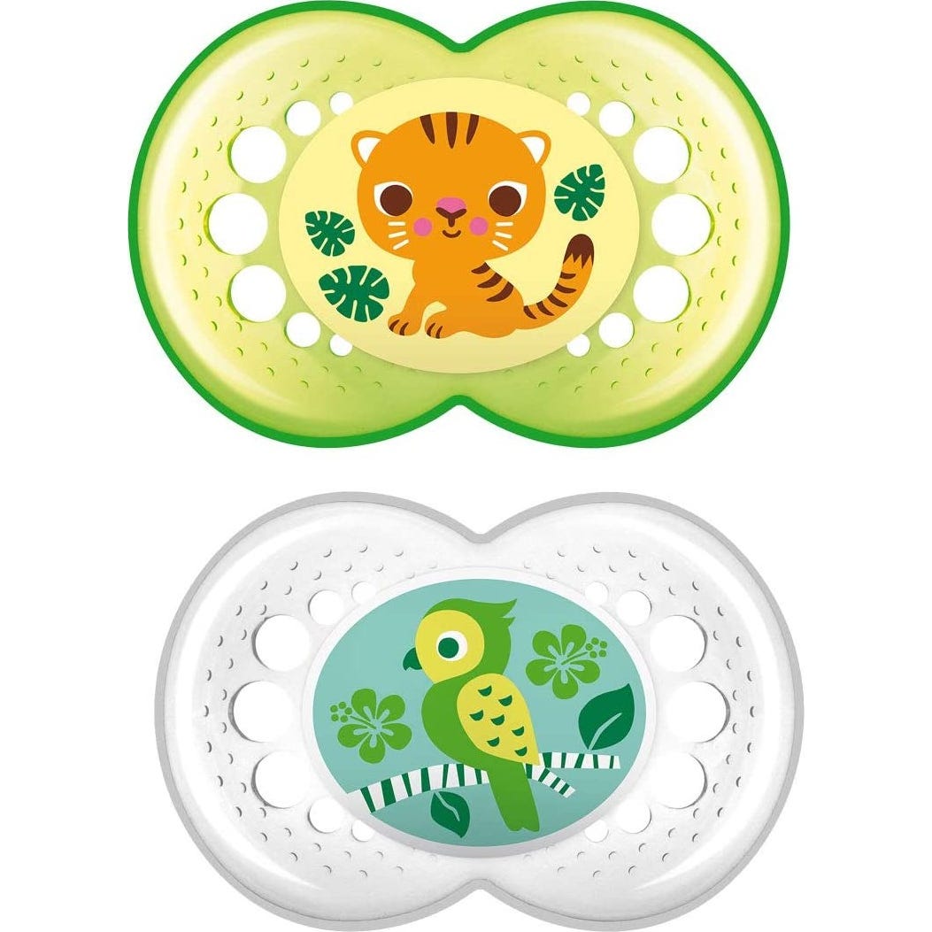 Mam Baby Chupete Silicona Original + 6 M Verde 2uds