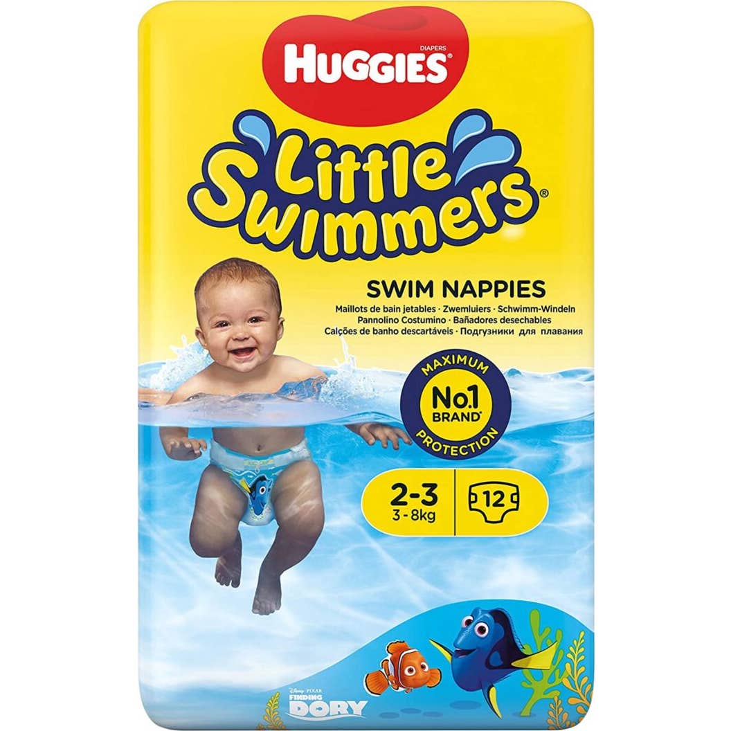 Drynites Huggies Little Swimm Pañales Bañador TS 3-8Kg 12uds