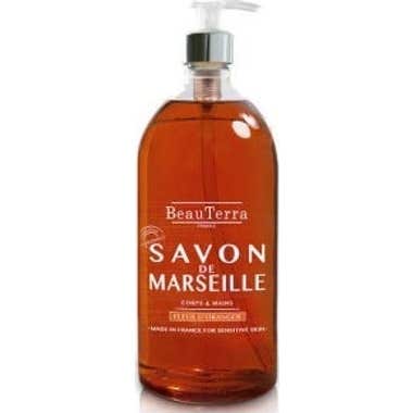 Beauterra Oliva Jabón Líquido De Marsella Jabón Líquido De Azahar 1 L