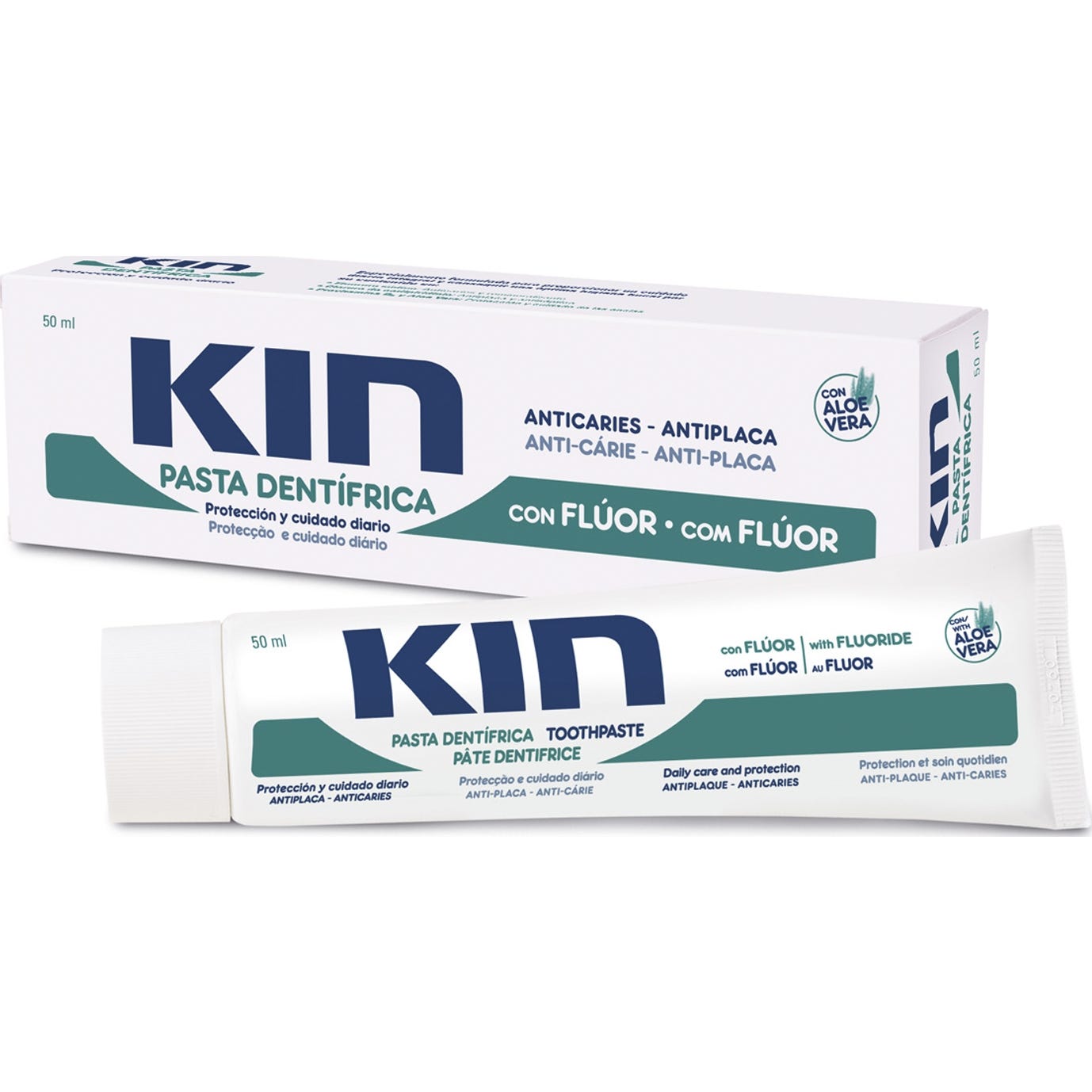 Kin pasta dental con flúor y aloe vera 50ml