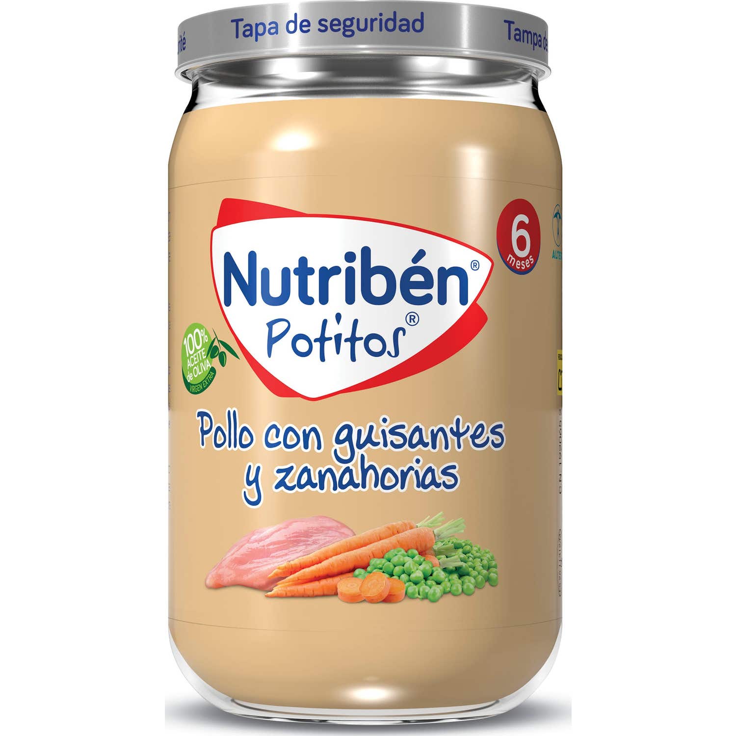 Nutriben Potito Pollo Con Guisantes 235Gr