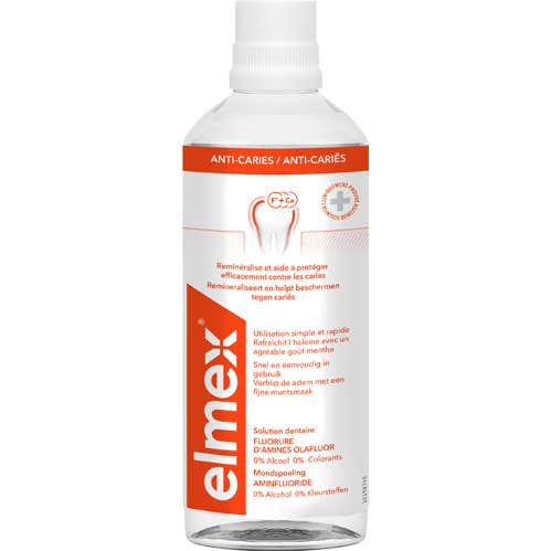 Elmex Anti Caries Alcohol Free Dental Solution Botella de 400 ml