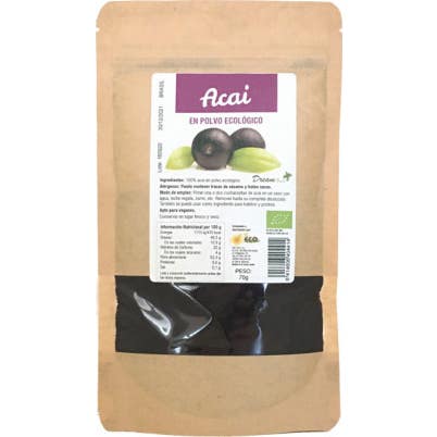 Dream Foods Acai Puro 100% en Polvo Bio 70 g