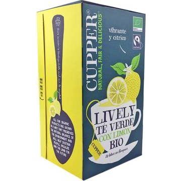 Cupper Verde Té Con Limón Bio 20 Bolsitas - Imagen 5
