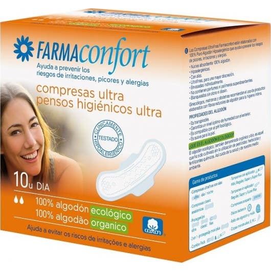 Farmaconfort Compresas de Día 100% Algodón 10uds