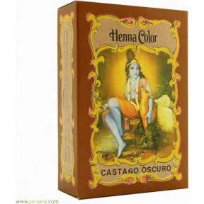 Radhe Shyam Henna Castaño Oscuro Prof Polvo 100gr