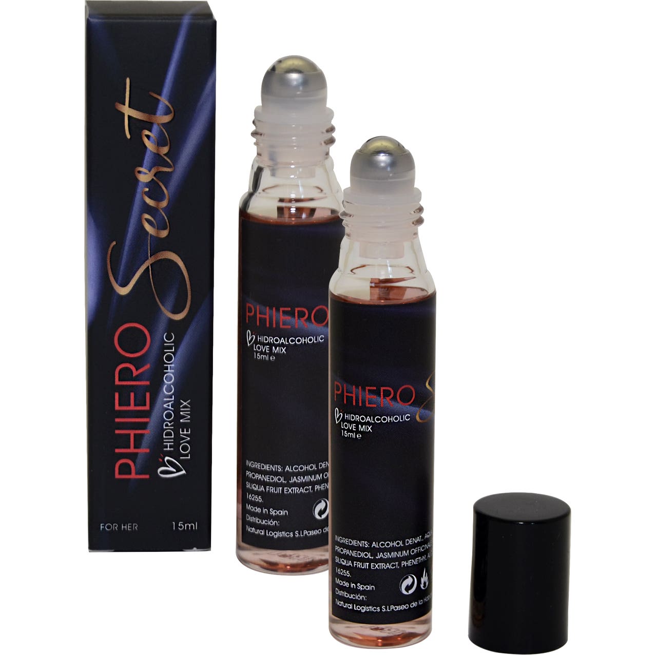 500Cosmetics Phiero Secret Feromonas para Mujer 2x15ml