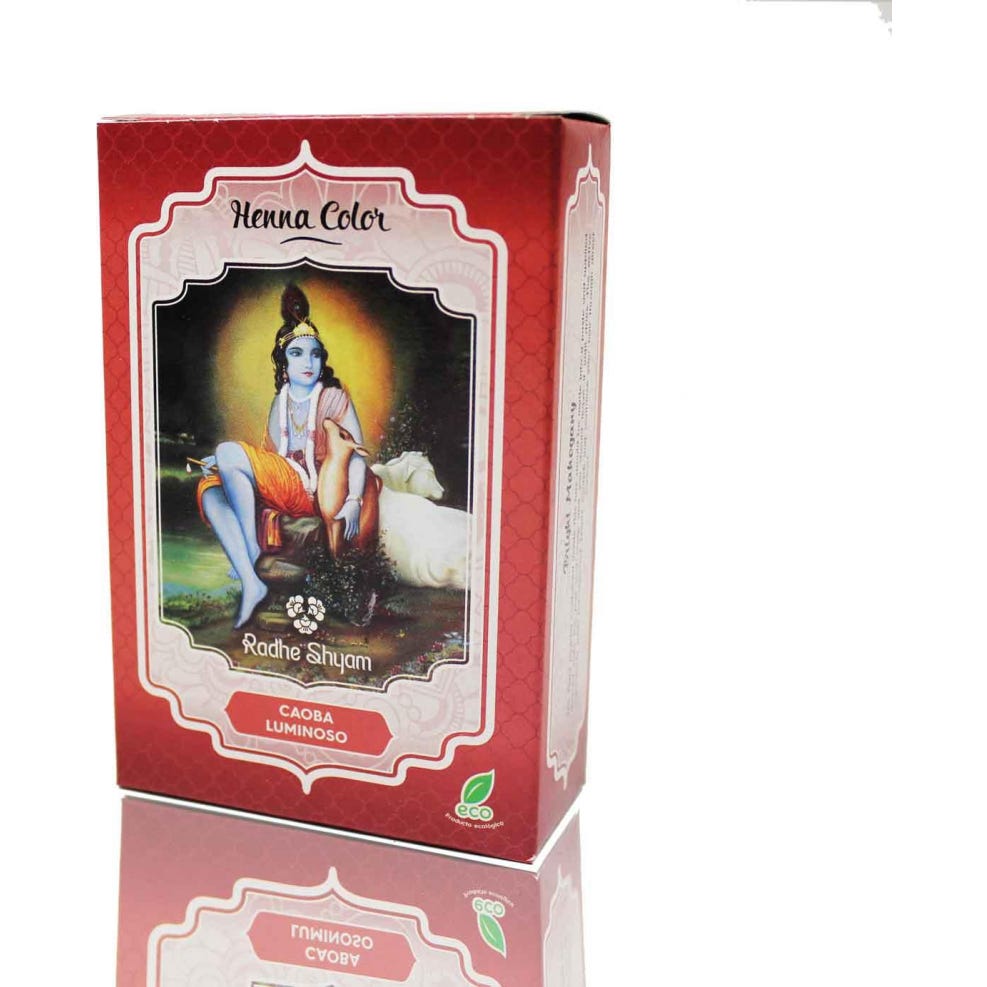 Radhe Shyam Henna Caoba Luminoso Polvo 100g