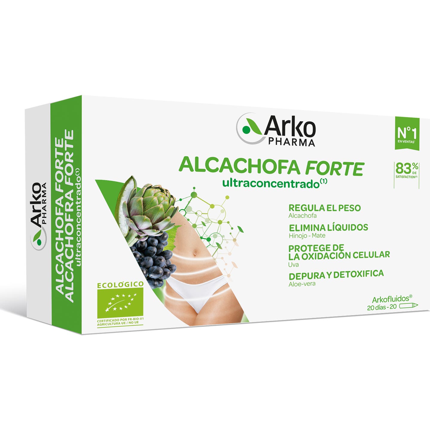Arkopharma Arkofluido Alcachofa Forte Ultraconcentrado + Aloe Vera 20ampollas