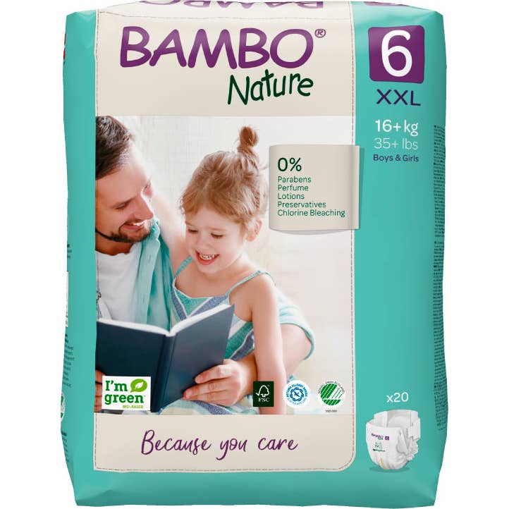 Bambo Nature Pañal Talla 6 XXL 20uds