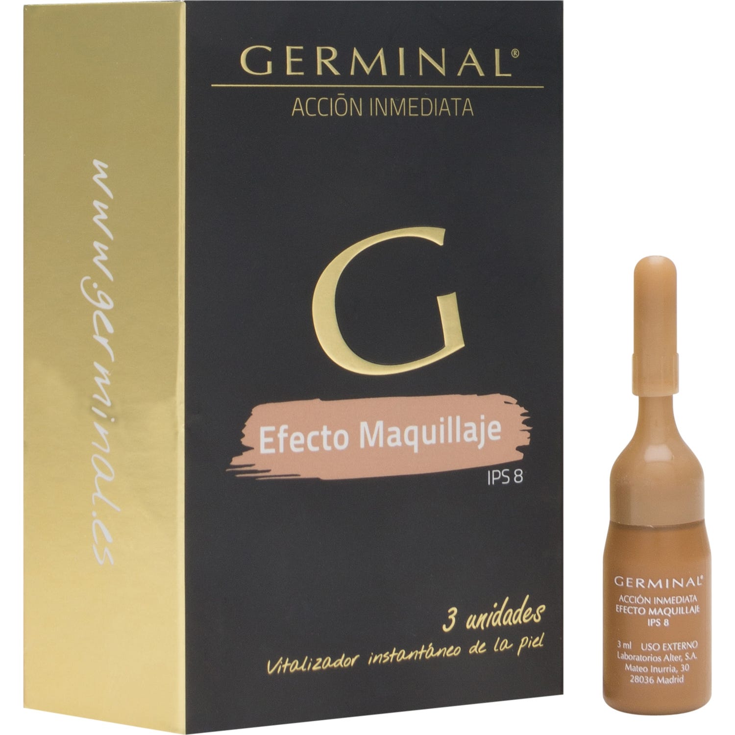Germinal efecto maquillaje 02 SPF8+ 3amp
