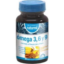 Naturmil Omega 3 6 y 9 Aceite de Pescado Lino y Onagra 60caps