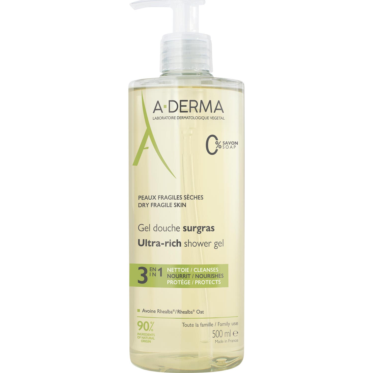 A-Derma Gel Ducha Sobregraso 500ml