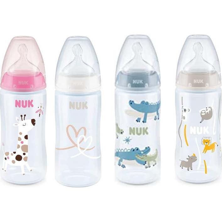 Nuk First Choice+ Biberón Control de Temperatura Flow Control Silicona 6-18M 300ml