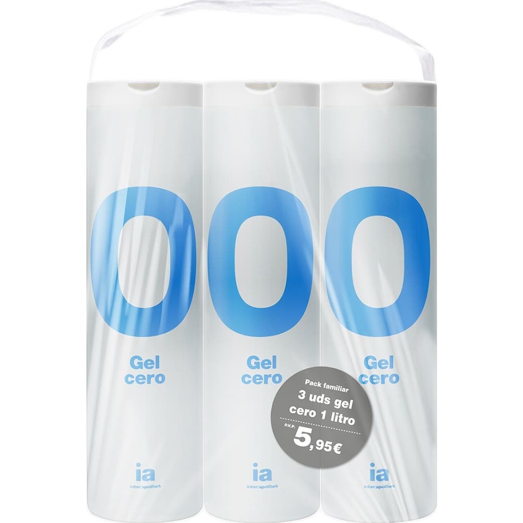 Interapothek Gel de Baño Natural Cero 3x1L