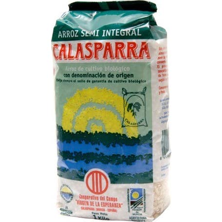 Calasparra Arroz Semi Integral Bio Envase Plástico 1kg