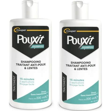 Pouxit Champú Tratamiento Piojos & Liendres 2x200 ml