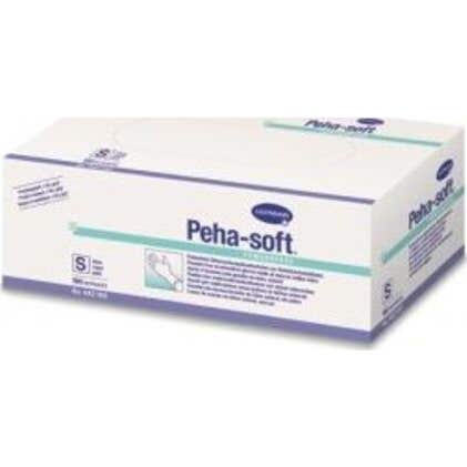 Peha-Soft guantes látex desechables sin polvo talla M 100uds