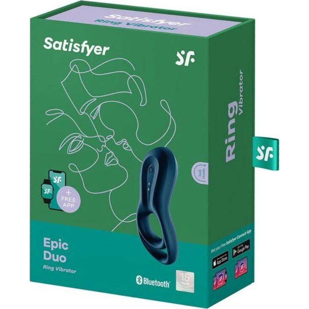 Satisfyer Epic Dúo Anillo Bluetooth & App 1ud
