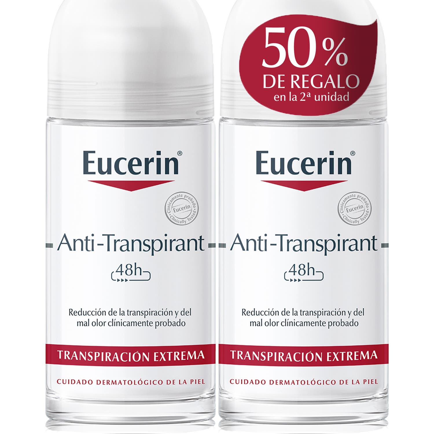 Eucerin Duplo Desodorante Anti-Transpirante 48h 2x50ml