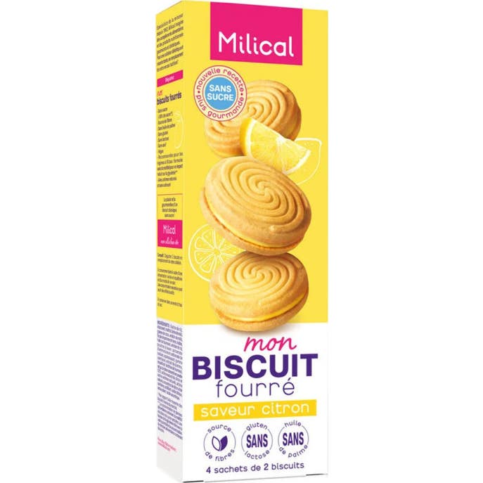 Milical Galletas Rellenas de Limón 4x2 uds