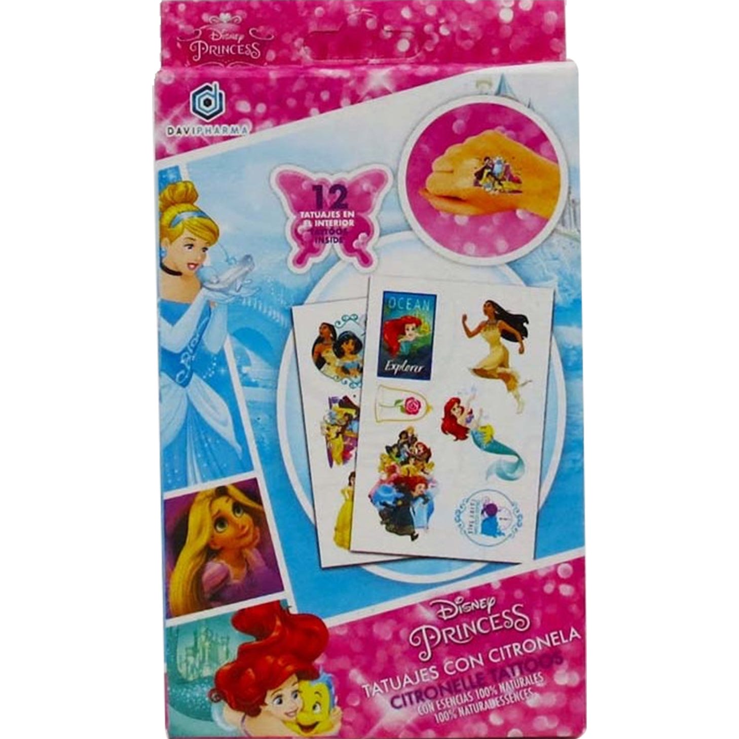 Davipharma Caja Tattoos Citronella Princess Disney