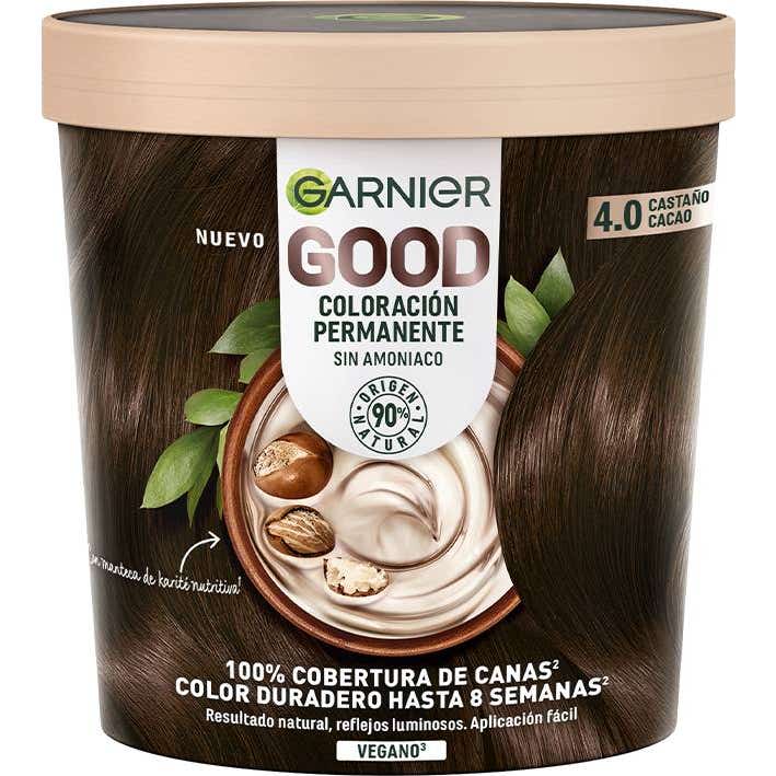 Garnier Good Coloración Permanente Nro 4.0 Castaño Cacao 217ml