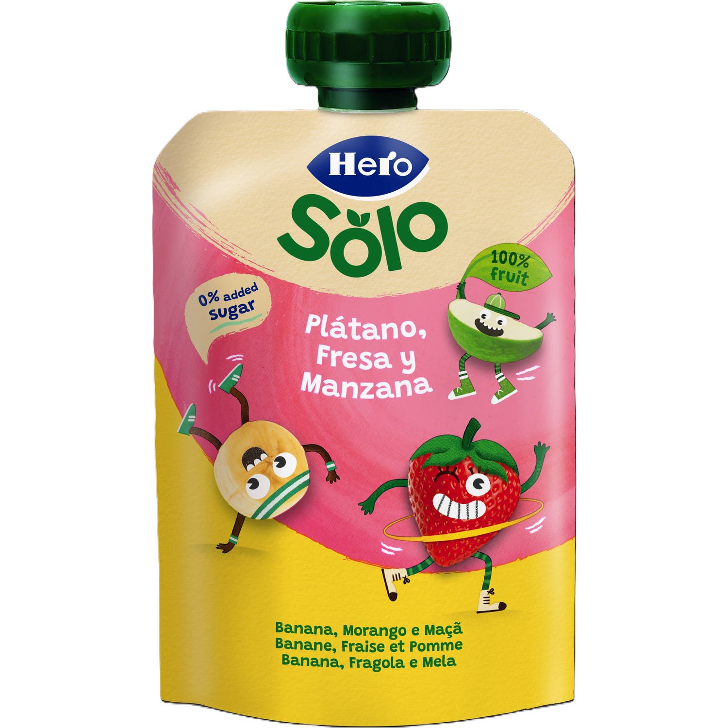 Hero Solo Platano Fresa y Manzana 100 g