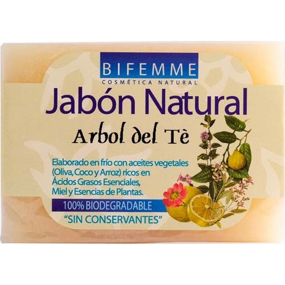 Bifemme Jabón Natural de Árbol del Té 100g