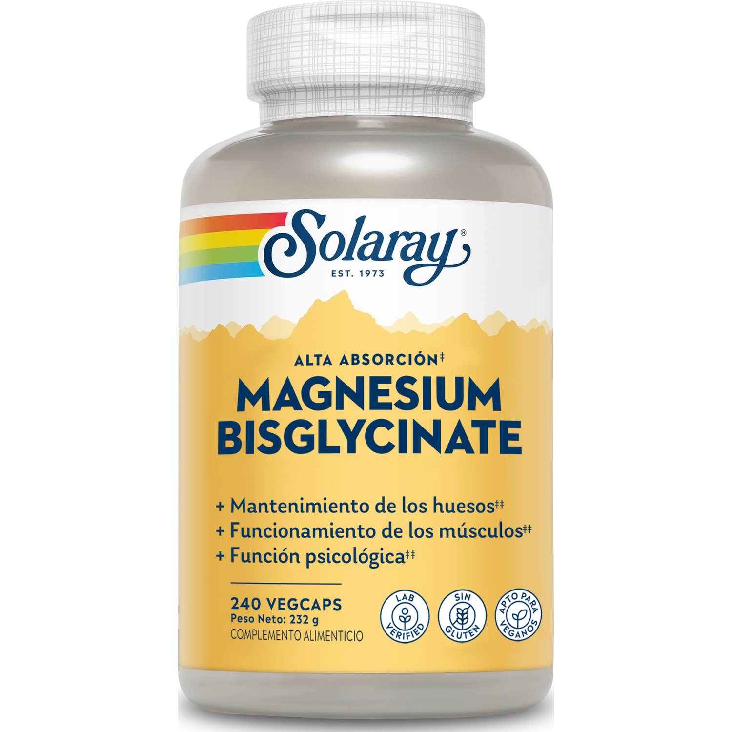 Solaray Magnesium Bisglycinate 240 Vegcaps