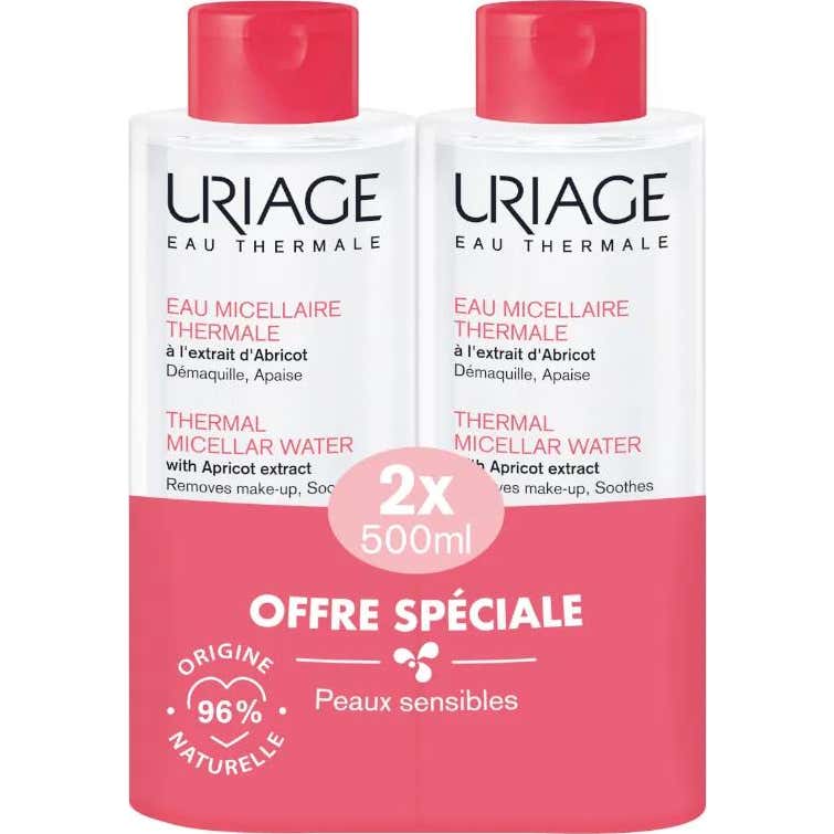 Uriage Agua Micelar Termal Pieles Sensibles 2x500 ml