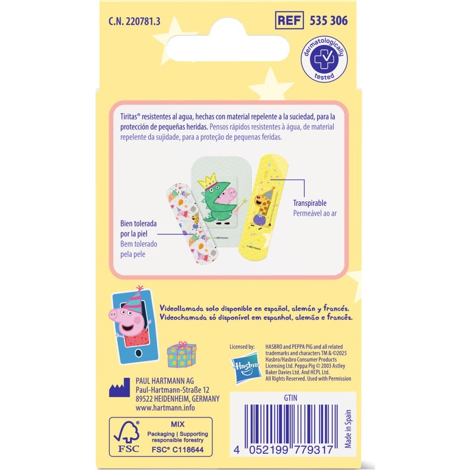 Tiritas Peppa Pig 12uds Tiritas Peppa Pig 12uds