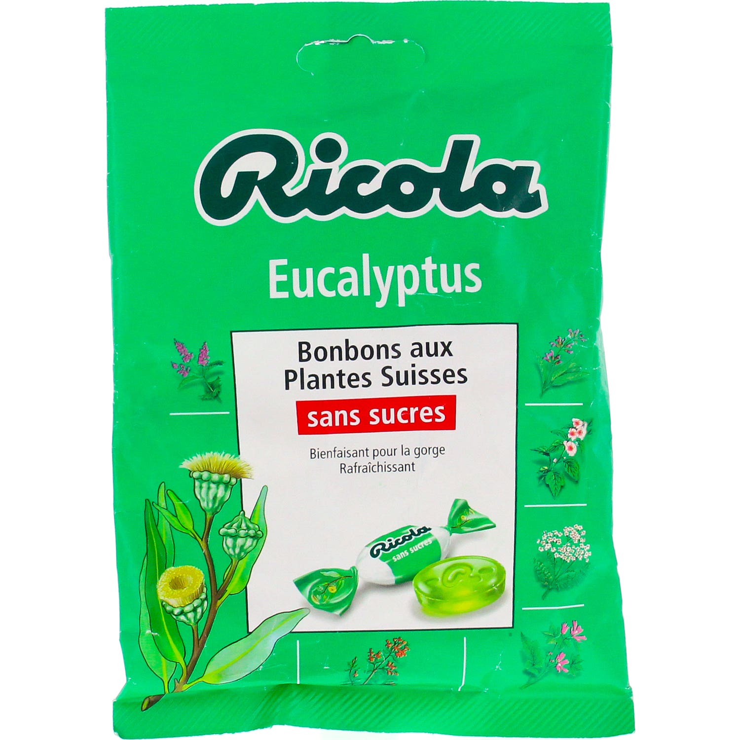 Ricola Caramelos de Hierbas Suizas Sabor Eucalipto 70g