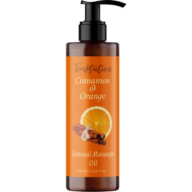 QKnatur Aceite de Masaje Sensual Canela Naranja 200ml