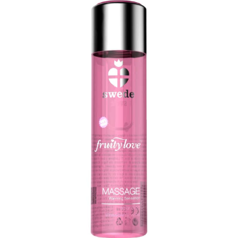 Swede Fruity Love Aceite Efecto Calor Fresas Champagne 120 ml