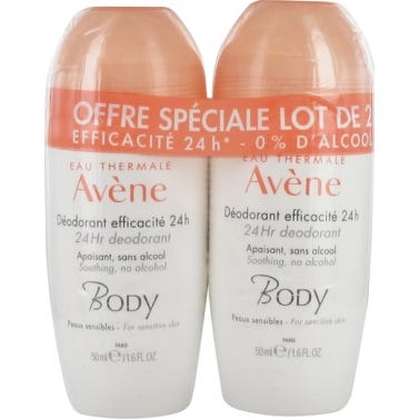 Avène Duo 24h Desodorantes Roll On Cuerpo 2x50ml