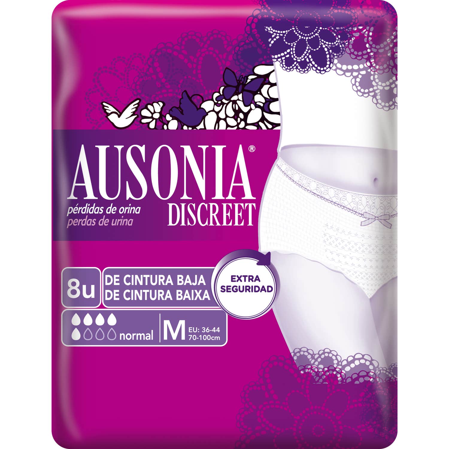 Ausonia® Discreet Normal T-M 8uds