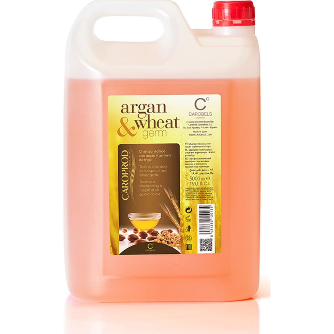 Caroprod Champú Argán & germen de Trigo 5 L