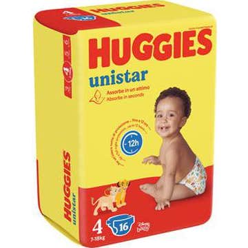 Huggies Unistar Maxi Pañales Talla 4 7-15kg 16uds