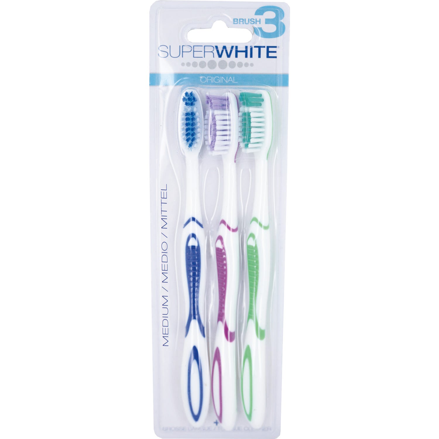 Superwhite Original Cepillo Dental Medio 3uds