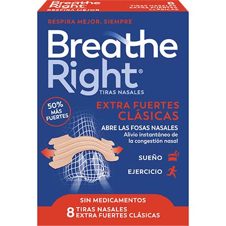 Breathe Right Tiras Nasales Extra Fuertes 8uds