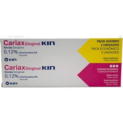 Kin Pack Cariax Gingival Pasta 2x12 + 5ml