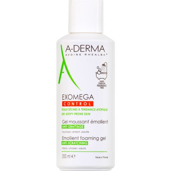 A-Derma Exomega Control gel Espumoso Emoliente 200 ml