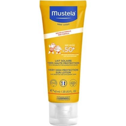 Mustela Leche Solar Facial Muy Alta Protección SPF50+ 40ml