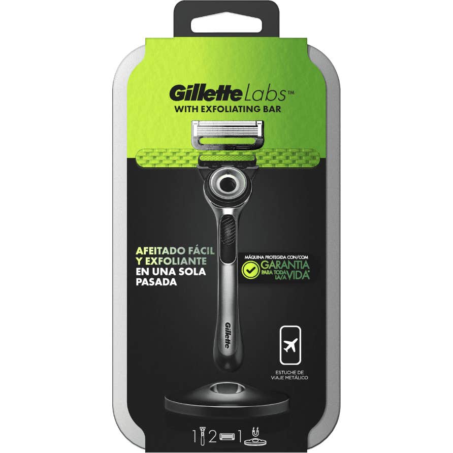Gillette Skincare Labs Máquina + 1 Recambio + Funda Viaje Pack